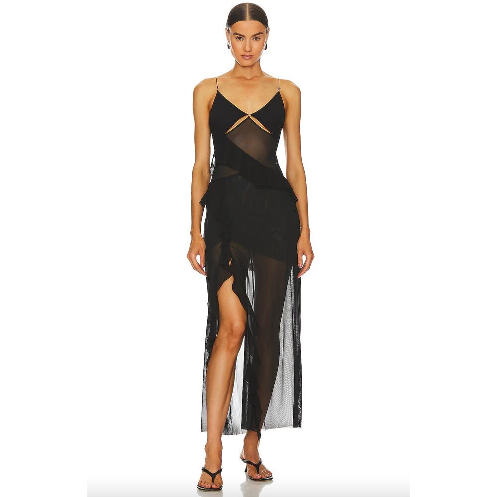 Bec and Bridge Aurelie Strap Frill Maxi Dress